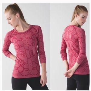 Lululemon Swiftly Tech Snake Print Long Sleeve